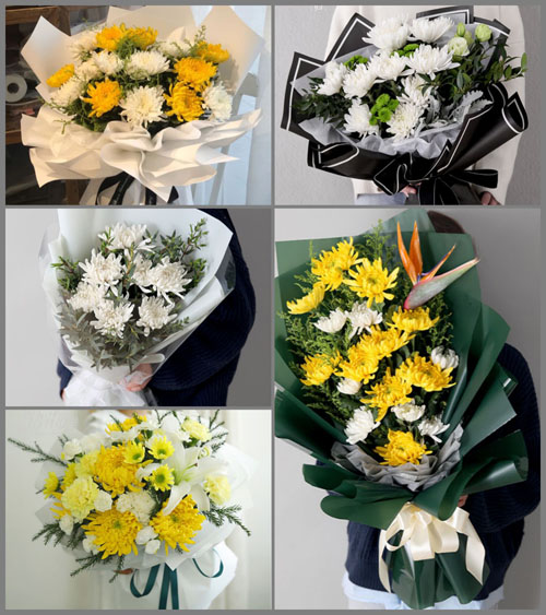 四川成都崇州市道明镇三龙村白事花束代送